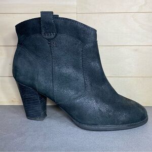 Clarks Heath Harrier Western Boots Women's Size 9.5 M Shoes Black Leather Bootie